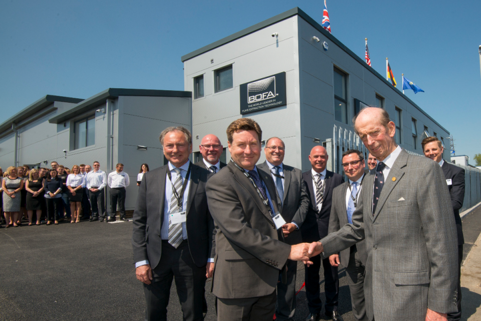 HRH The Duke of Kent officially opening our new office