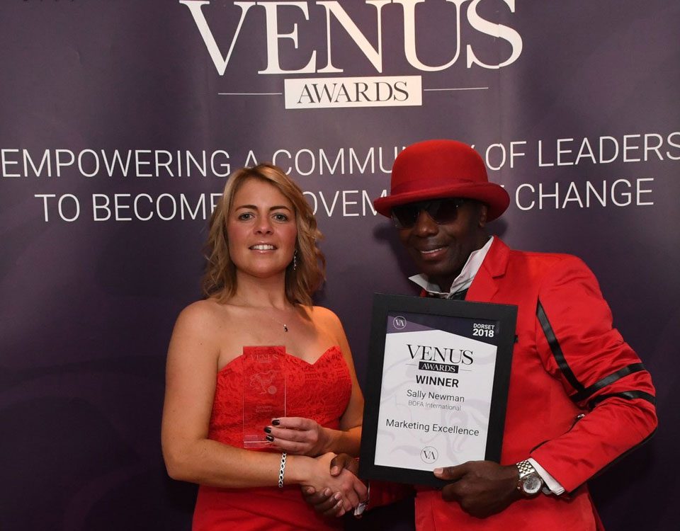 Sally Newman at the Venus Awards 2018