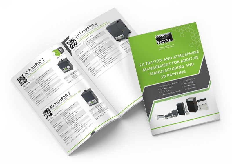 Filtration and atmosphere management for 3D printing and additive manufacturing brochure